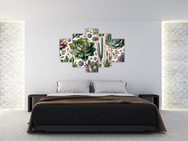 Slika - Sukulenti (150x105 cm)