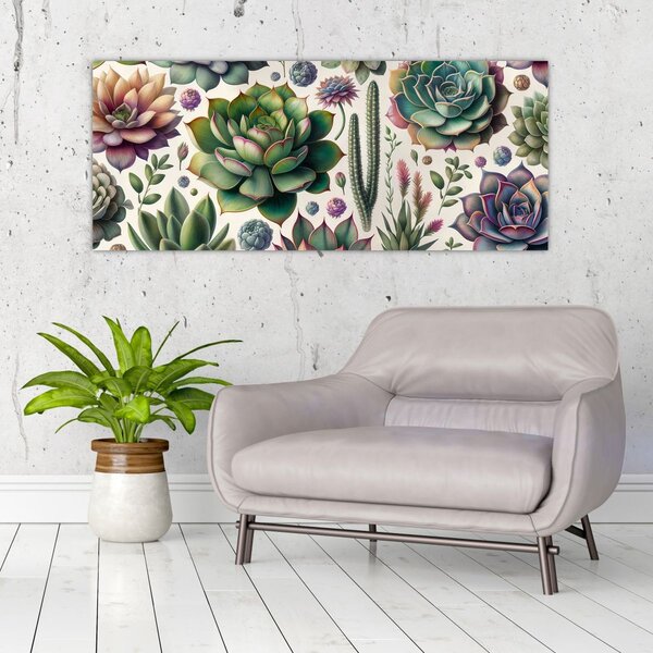 Slika - Sukulenti (120x50 cm)