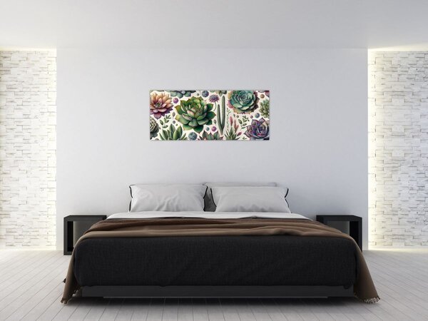 Slika - Sukulenti (120x50 cm)