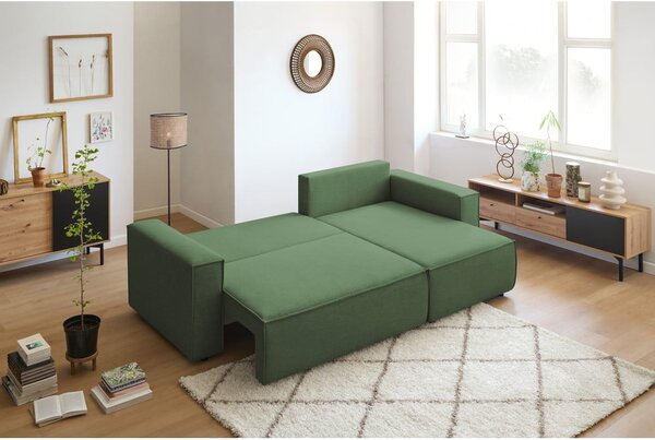 Zelena sklopiva kutna garnitura (promjenjiva) Nihad – Bobochic Paris