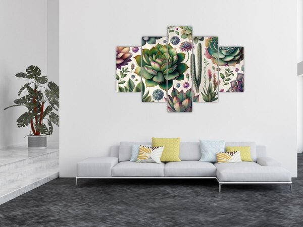 Slika - Sukulenti (150x105 cm)