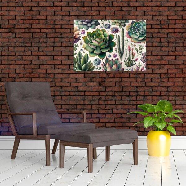 Slika - Sukulenti (70x50 cm)