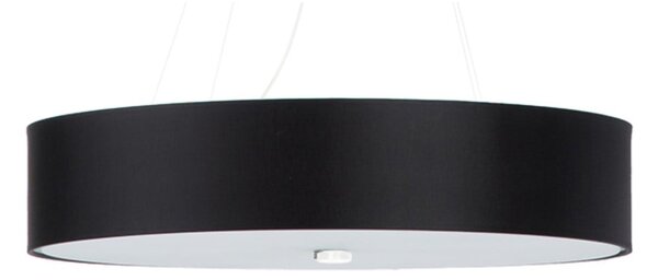 Crna viseća svjetiljka s tekstilnim sjenilom ø 60 cm Herra – Nice Lamps