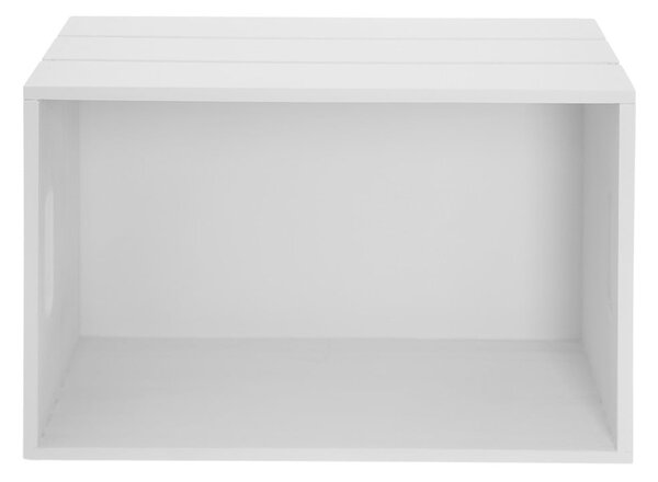 Bijela drvena kutija za pohranu 36x26x15 cm – Orion