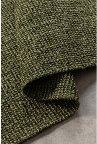Kaki zeleni juteni tepih 60x90 cm Bouclé – Hanse Home