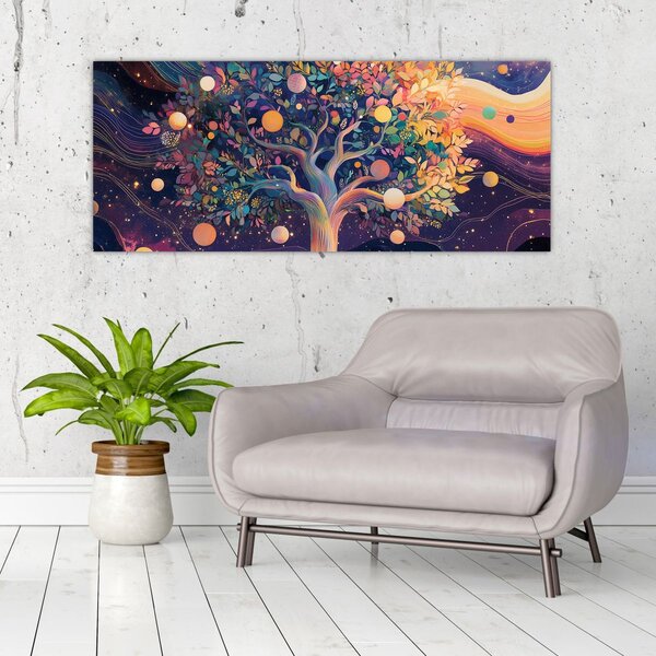 Slika – Ljubičasto drvo puno energije (120x50 cm)