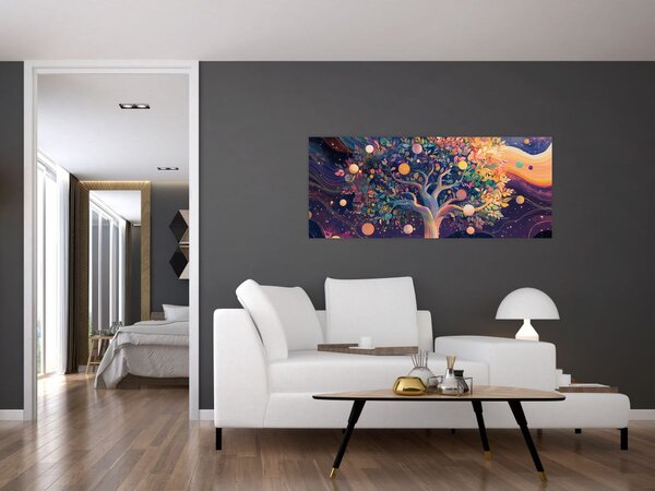 Slika – Ljubičasto drvo puno energije (120x50 cm)