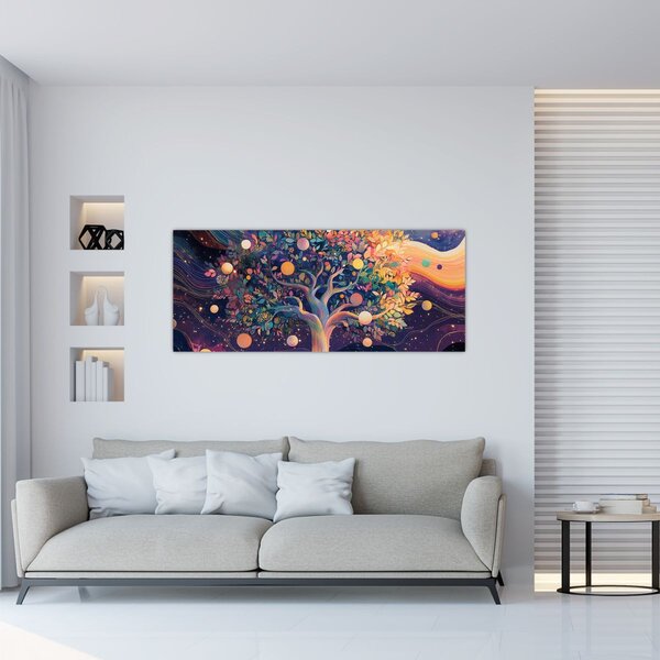 Slika – Ljubičasto drvo puno energije (120x50 cm)