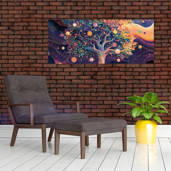Slika – Ljubičasto drvo puno energije (120x50 cm)