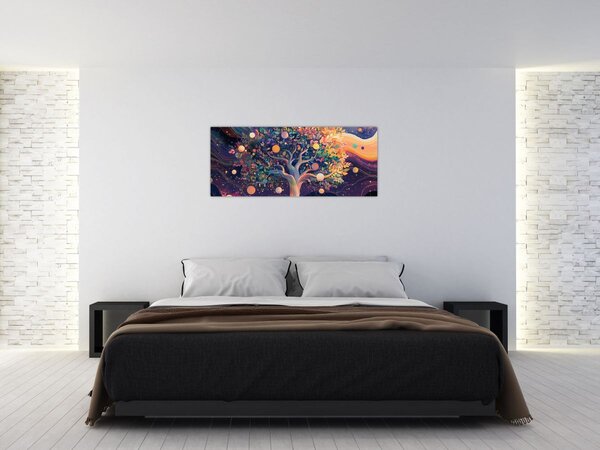 Slika – Ljubičasto drvo puno energije (120x50 cm)