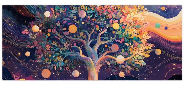 Slika – Ljubičasto drvo puno energije (120x50 cm)