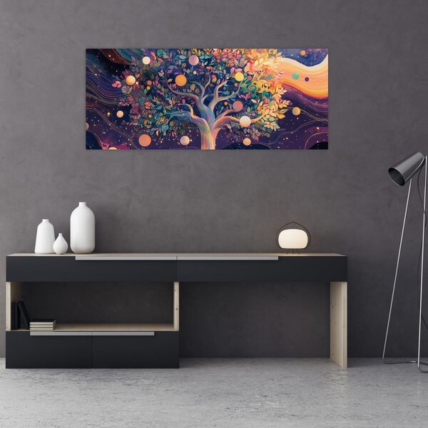Slika – Ljubičasto drvo puno energije (120x50 cm)
