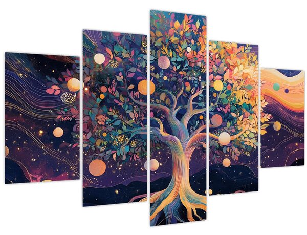 Slika – Ljubičasto drvo puno energije (150x105 cm)