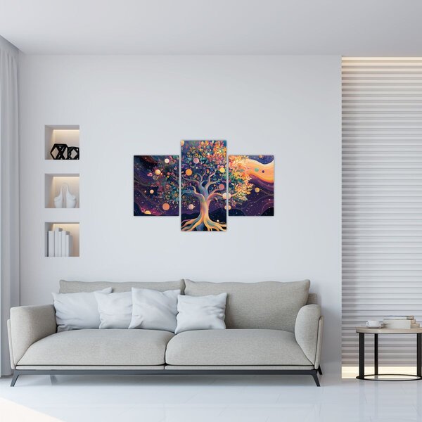 Slika – Ljubičasto drvo puno energije (90x60 cm)