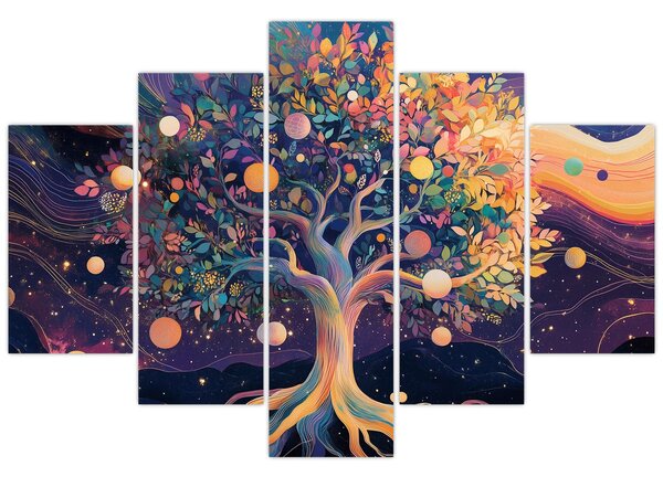 Slika – Ljubičasto drvo puno energije (150x105 cm)