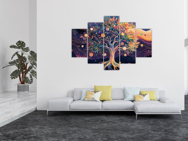 Slika – Ljubičasto drvo puno energije (150x105 cm)