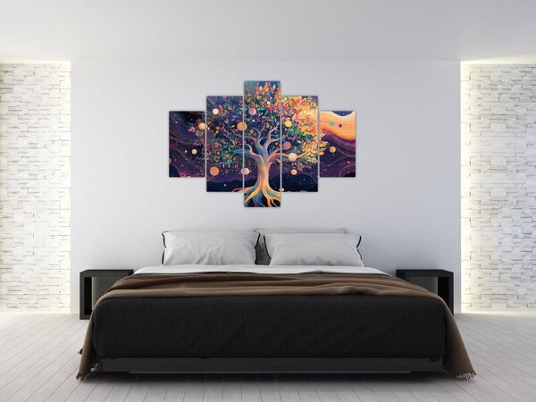 Slika – Ljubičasto drvo puno energije (150x105 cm)