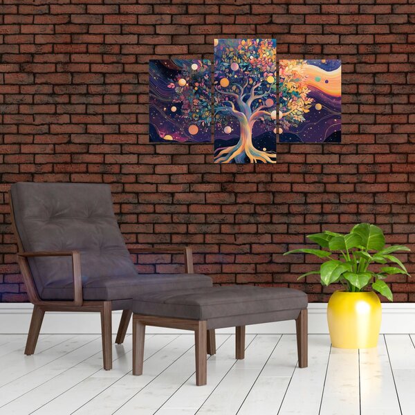 Slika – Ljubičasto drvo puno energije (90x60 cm)