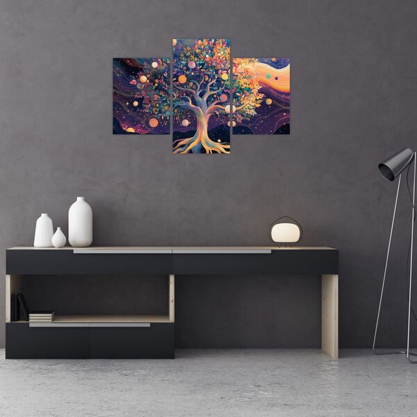 Slika – Ljubičasto drvo puno energije (90x60 cm)