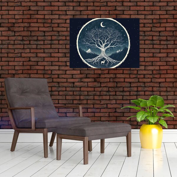 Slika – Magično drvo s jelenom II. (70x50 cm)