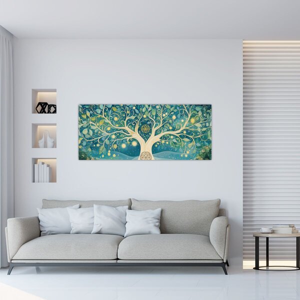 Slika – Magično drvo sa spiralama (120x50 cm)
