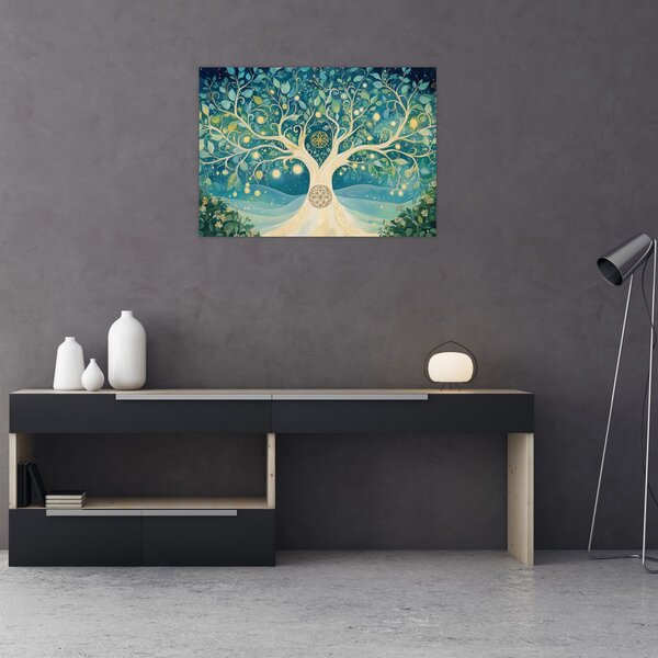 Slika – Magično drvo sa spiralama (70x50 cm)
