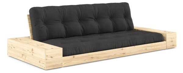 Tamno siva sklopiva sofa 244 cm Base – Karup Design