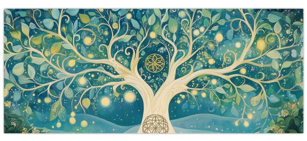Slika – Magično drvo sa spiralama (120x50 cm)