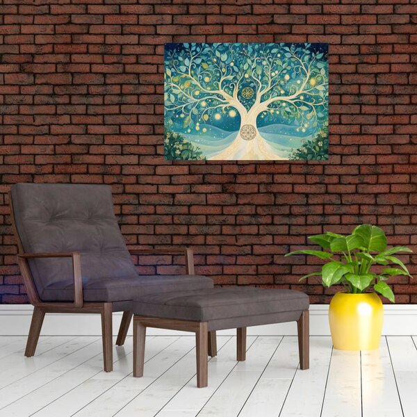 Slika – Magično drvo sa spiralama (70x50 cm)