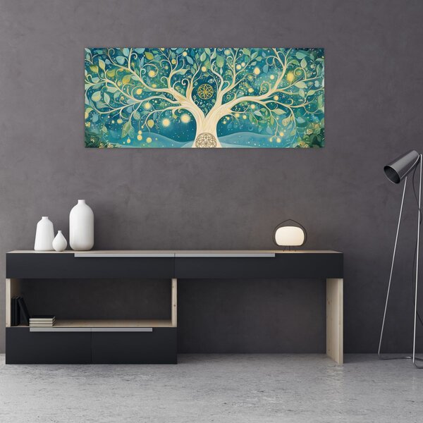 Slika – Magično drvo sa spiralama (120x50 cm)