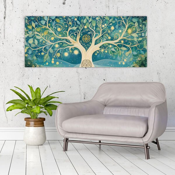 Slika – Magično drvo sa spiralama (120x50 cm)