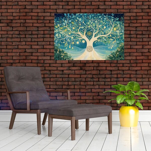 Slika – Magično drvo sa spiralama (90x60 cm)