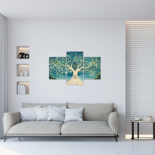 Slika – Magično drvo sa spiralama (90x60 cm)