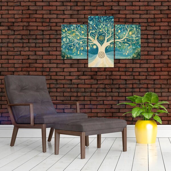 Slika – Magično drvo sa spiralama (90x60 cm)