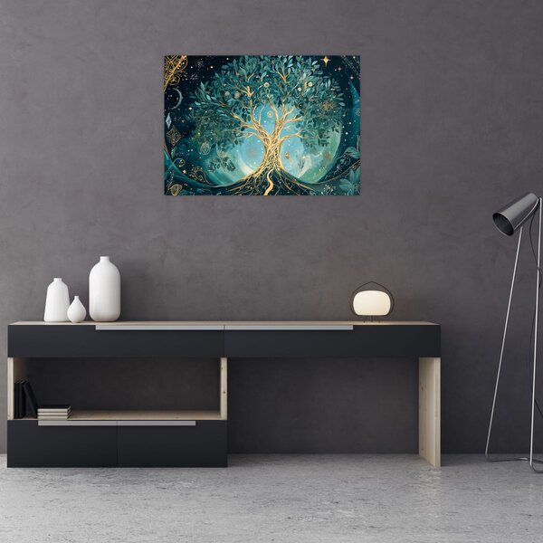 Slika – Drvo života u svemiru (70x50 cm)