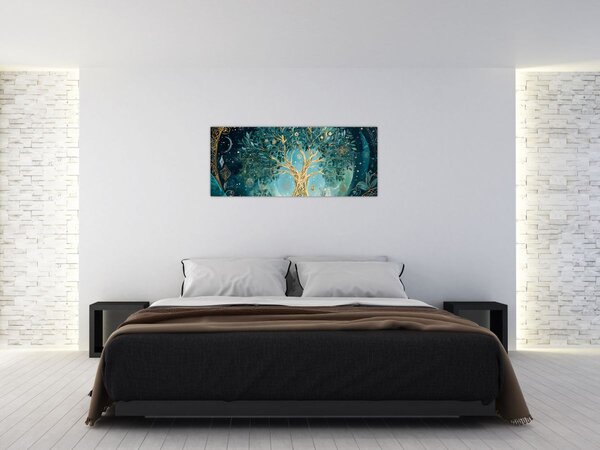 Slika – Drvo života u svemiru (120x50 cm)