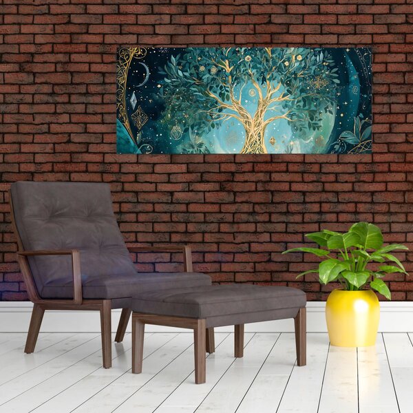 Slika – Drvo života u svemiru (120x50 cm)