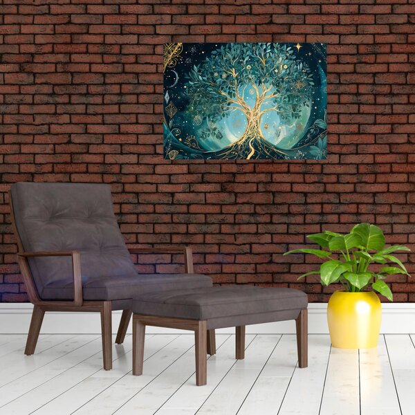 Slika – Drvo života u svemiru (70x50 cm)