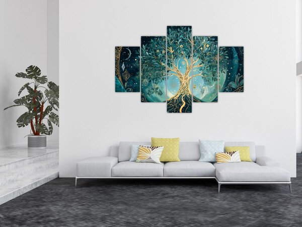 Slika – Drvo života u svemiru (150x105 cm)