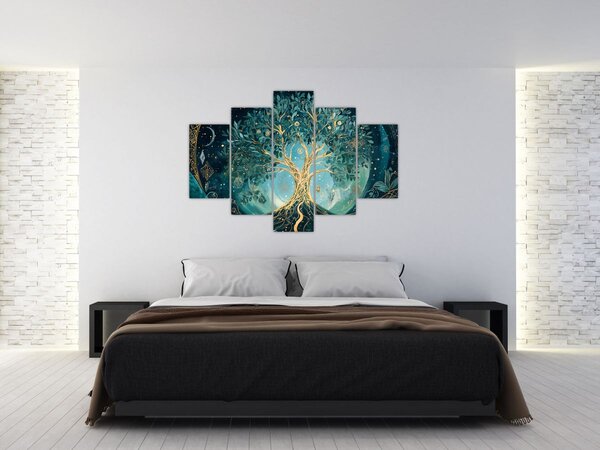 Slika – Drvo života u svemiru (150x105 cm)