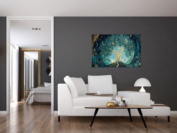 Slika – Drvo života u svemiru (90x60 cm)