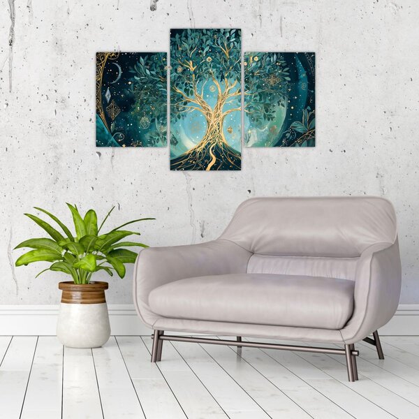 Slika – Drvo života u svemiru (90x60 cm)