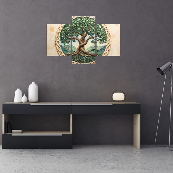Slika – Ispleteno drvo života (90x60 cm)