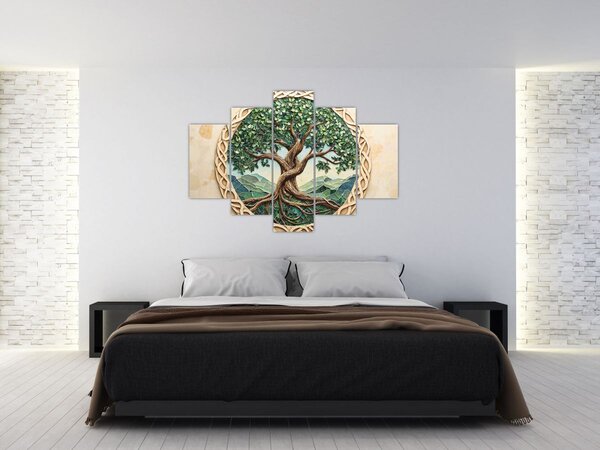 Slika – Ispleteno drvo života (150x105 cm)