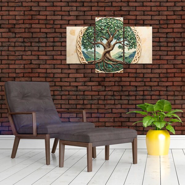 Slika – Ispleteno drvo života (90x60 cm)