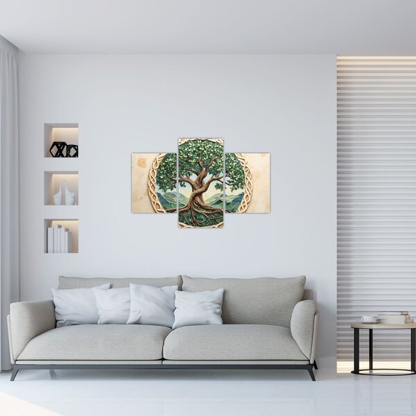 Slika – Ispleteno drvo života (90x60 cm)