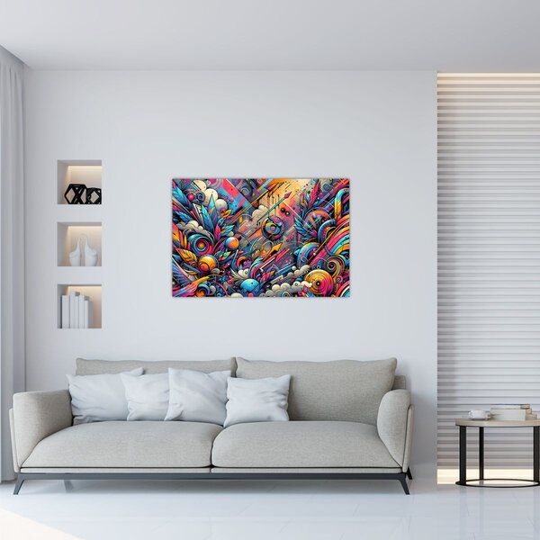 Slika - Šareni grafiti (90x60 cm)