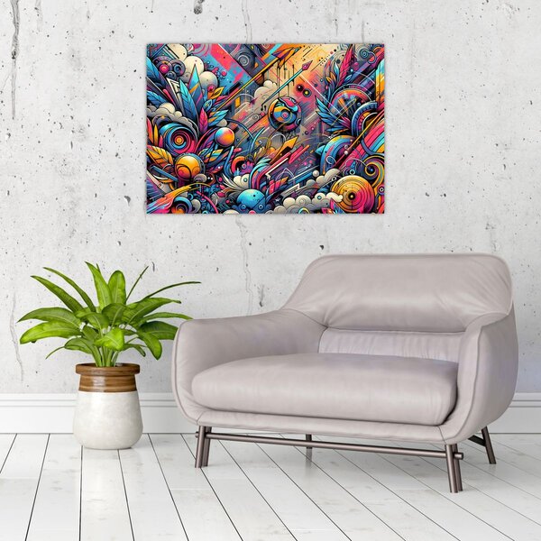 Slika - Šareni grafiti (70x50 cm)