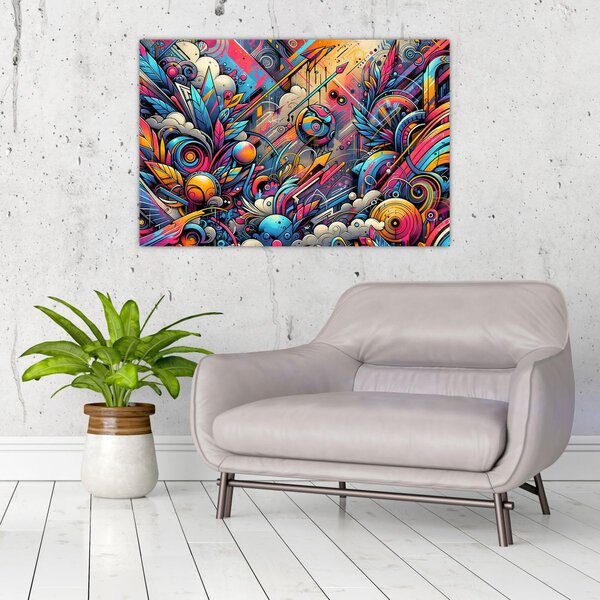 Slika - Šareni grafiti (90x60 cm)