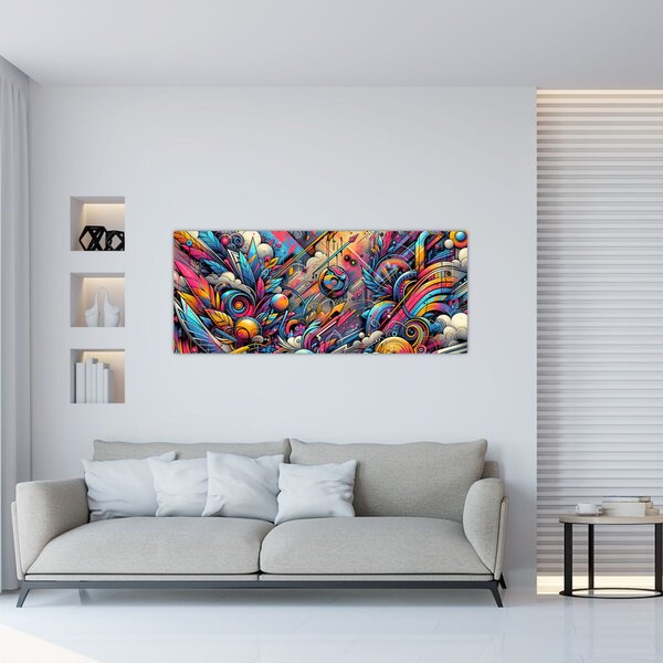 Slika - Šareni grafiti (120x50 cm)